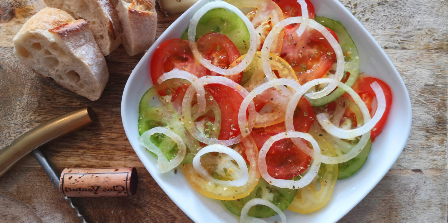 salade de tomates couleurs corses