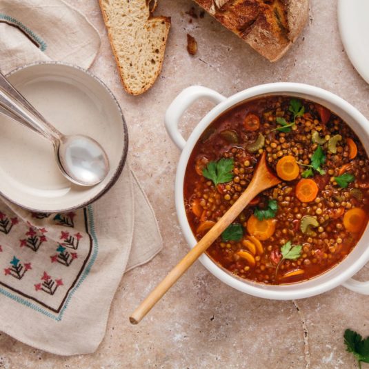 La soupe de lentilles à la sicilienne pour faire face au hivers plus rudes