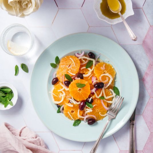 La salade d'orange sicilienne est idéale pour une fin de repas en douceur et en légereté